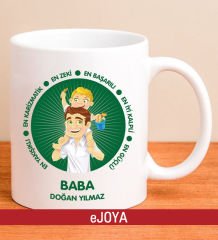 eJOYA Kişiye Özel Baba Özellikleri Kupa Bardak 80051