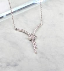 eJOYA Zircone Taşlı Gümüş Kolye 84820