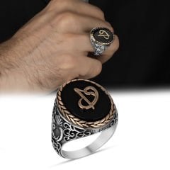 eJOYA Onix Taşlı Gümüş Erkek Yüzük 114180