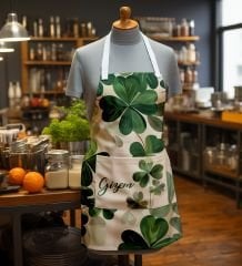 eJOYA Kişiye Özel Uğurlu Yonca Mutfak Önlüğü 113204