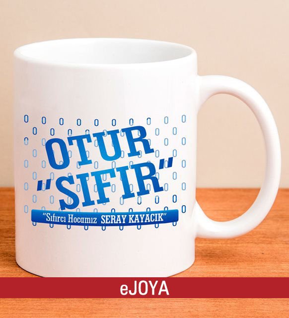 eJOYA Kişiye Özel Sıfırcı Hocamız Kupa Bardak 80054