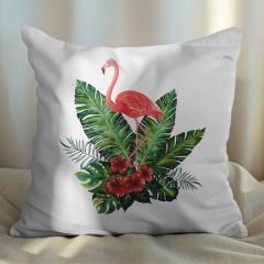 eJOYA Flamingo Tasarımlı 2'li Yastık İçi Ve Kırlent Kılıfı 45cm 113476