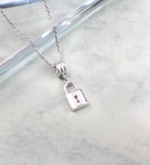 eJOYA Zircone Taşlı Gümüş Kilit Kolye 84838