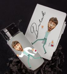 eJOYA Kişiye Özel Karikatür Tasarım Defter Kalem Ve Matara Hediye Seti 96481
