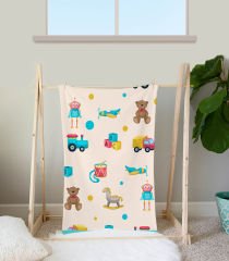 eJOYA Şirin Desenli Polar Bebek Battaniyesi 90166