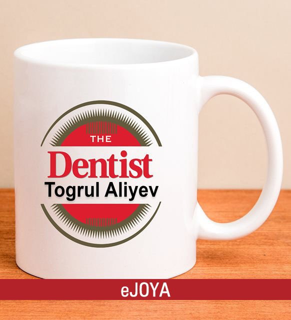 eJOYA Kişiye Özel Dentist Diş Hekimi Kupa Bardak 80076