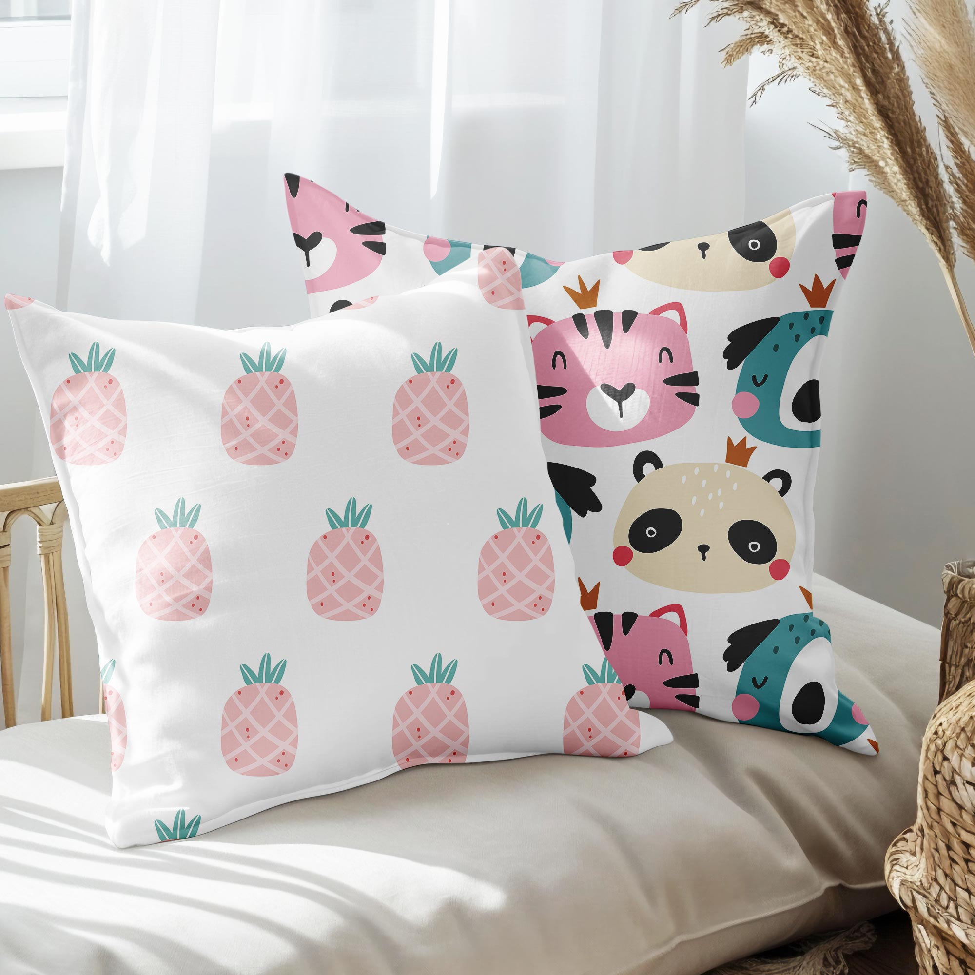 eJOYA Modern Tasarımlı 2'li Yastık İçi Ve Kırlent Kılıfı 45cm 113499