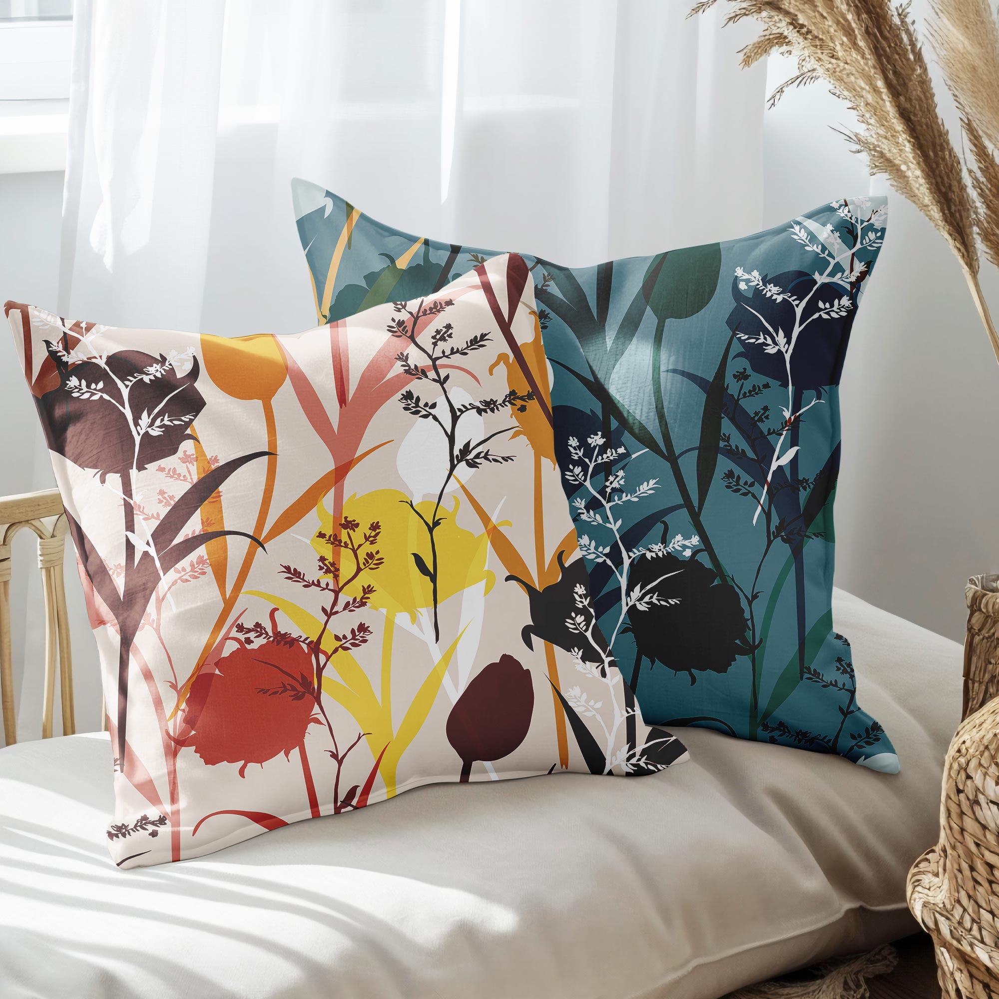 eJOYA Modern Tasarımlı 2'li Yastık İçi Ve Kırlent Kılıfı 45cm 113500