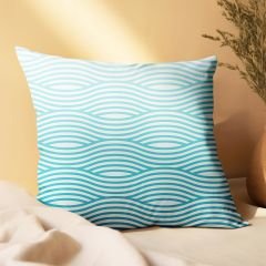 eJOYA Balık Ve Dalga Tasarımlı 2'li Yastık İçi Ve Kırlent Kılıfı 45cm 113504