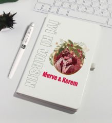 eJOYA Kişiye Özel Fotoğraflı Defter Kalem Seti 93247