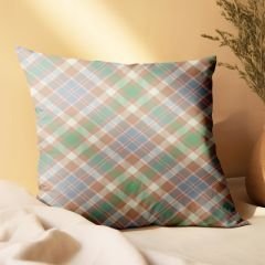 eJOYA Ekose Tasarımlı 2'li Yastık İçi Ve Kırlent Kılıfı 45cm 113509