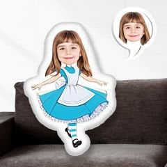 eJOYA Kişiye Özel Fotoğraflı Alice Harikalar Dünyasında Yastık 115427