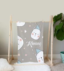 eJOYA Kişiye Özel Polar Bebek Battaniyesi 90284