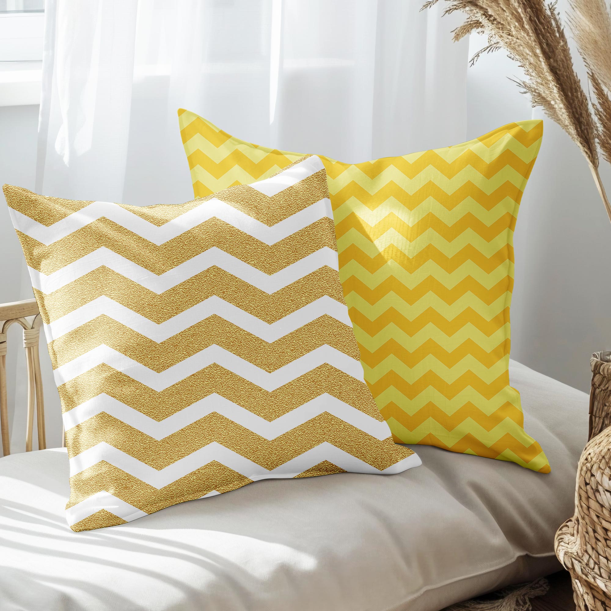 eJOYA Modern Tasarımlı 2'li Yastık İçi Ve Kırlent Kılıfı 45cm 113514