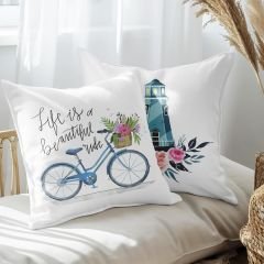 eJOYA Modern Tasarımlı 2'li Yastık İçi Ve Kırlent Kılıfı 45cm 113519