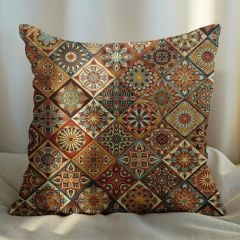 eJOYA Etnik Tasarımlı 2'li Yastık İçi Ve Kırlent Kılıfı 45cm 113525