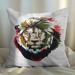 eJOYA Aslan Tasarımlı 2'li Yastık İçi Ve Kırlent Kılıfı 45cm 113528