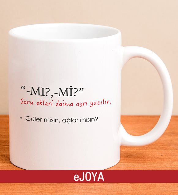 eJOYA ''-MI -Mİ'' Soru Eki Kupa Bardak 80119