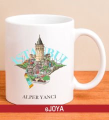 eJOYA Kişiye Özel İstanbul Temalı Kupa Bardak 80120