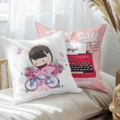 eJOYA Modern Tasarımlı 2'li Yastık İçi Ve Kırlent Kılıfı 45cm 113530