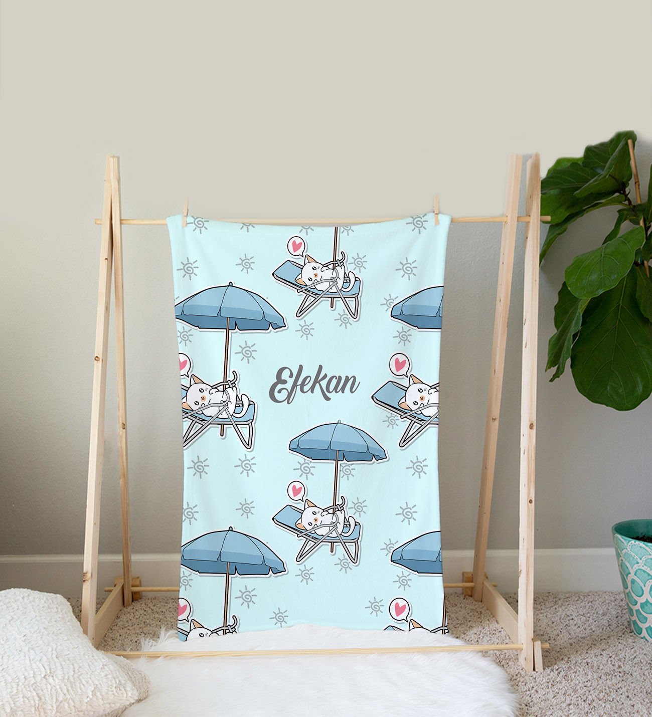 eJOYA Kişiye Özel Polar Bebek Battaniyesi 90303