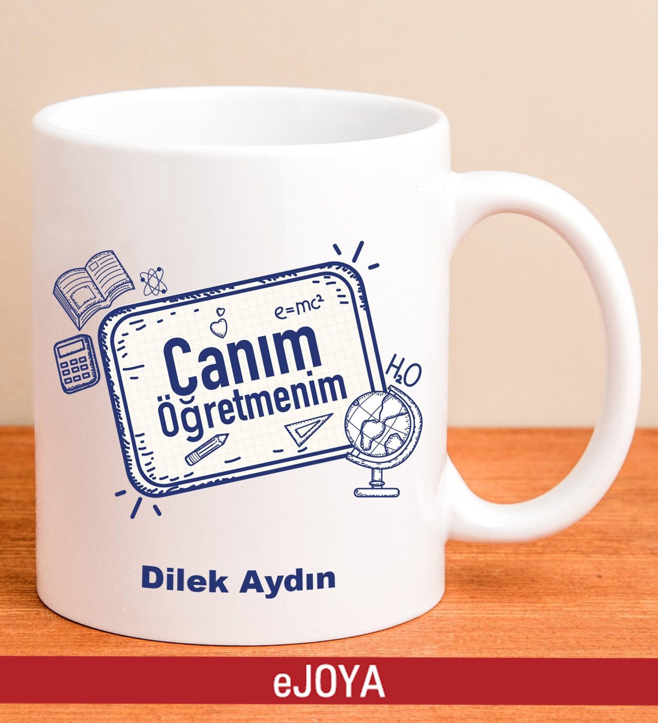 eJOYA Kişiye Özel Canım Öğretmenim Kupa Bardak 80123