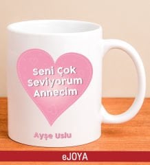 eJOYA Kişiye Özel Seni Seviyorum Anne Kupa Bardak 80126