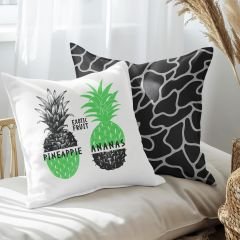 eJOYA Ananas Tasarımlı 2'li Yastık İçi Ve Kırlent Kılıfı 45cm 113536