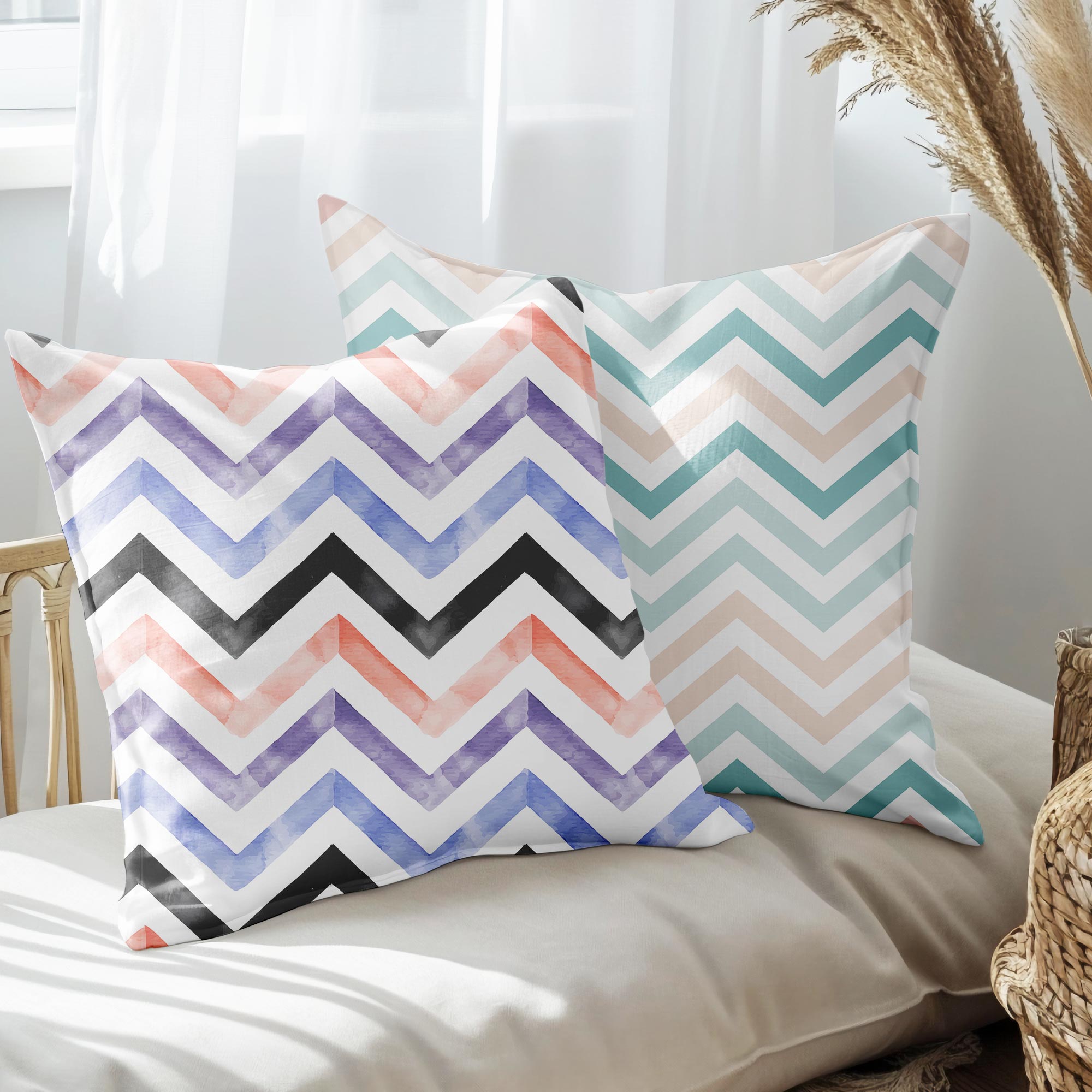 eJOYA Modern Tasarımlı 2'li Yastık İçi Ve Kırlent Kılıfı 45cm 113542