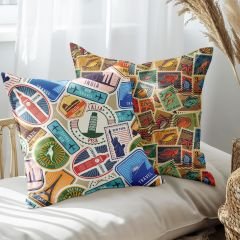 eJOYA Gezgin Tasarımlı 2'li Yastık İçi Ve Kırlent Kılıfı 45cm 113547