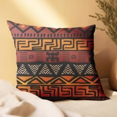 eJOYA Afrika Tasarımlı 2'li Yastık İçi Ve Kırlent Kılıfı 45cm 113548