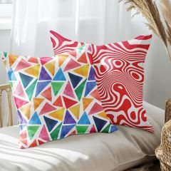 eJOYA Modern Tasarımlı 2'li Yastık İçi Ve Kırlent Kılıfı 45cm 113551