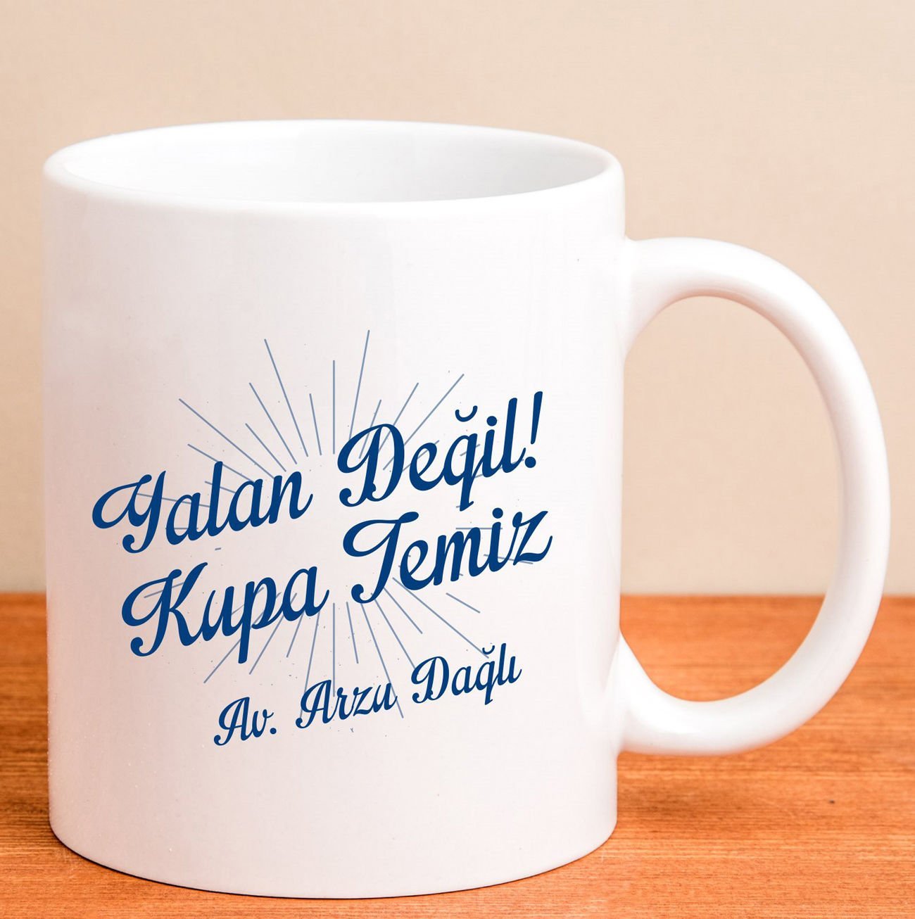 eJOYA Kişiye Özel Avukattan Temiz Kupa Bardak 80158