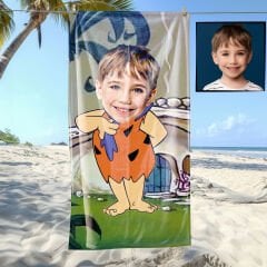 eJOYA Kişiye Özel Karikatür Fotoğraflı Çizgi Karakter Plaj ve Banyo Havlusu 115783