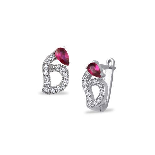 eJOYA Pembe Taşlı Gümüş Küpe 61263