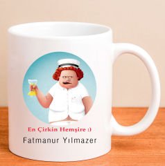 eJOYA Kişiye Özel Acımasız Hemşire Kupa Bardak 80165