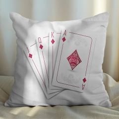 eJOYA İskambil Tasarımlı 2'li Yastık İçi Ve Kırlent Kılıfı 45cm 113560