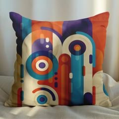 eJOYA Modern Tasarımlı 2'li Yastık İçi Ve Kırlent Kılıfı 45cm 113561