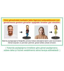 eJOYA Kişiye Özel Karikatür Biblo & Kupa & Lavanta Buketi & Tütsü Kayığı ve Tütsü Hediye Kutusu 112039