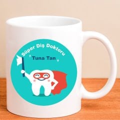 eJOYA Kişiye Özel Süper Diş Doktoru Kupa Bardak 80177