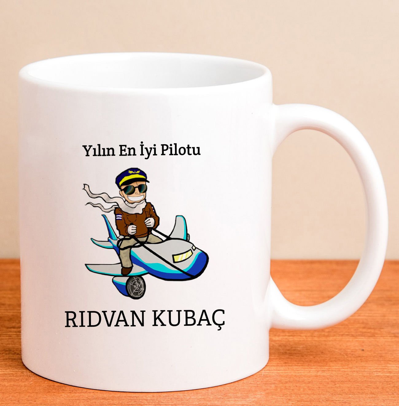 eJOYA Kişiye Özel Yılın En İyi Pilotu Kupa Bardak 80179