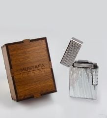 eJOYA Kişiye Özel Ahşap Kutuda Metal Çakmak 77138