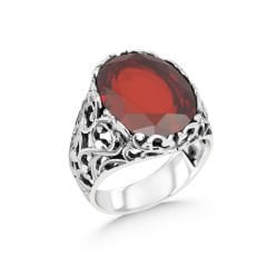 eJOYA Zirkon Taşlı Gümüş Erkek Yüzük 114275