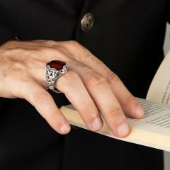eJOYA Zirkon Taşlı Gümüş Erkek Yüzük 114275