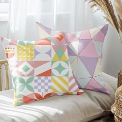eJOYA Modern Tasarımlı 2'li Yastık İçi Ve Kırlent Kılıfı 45cm 113569