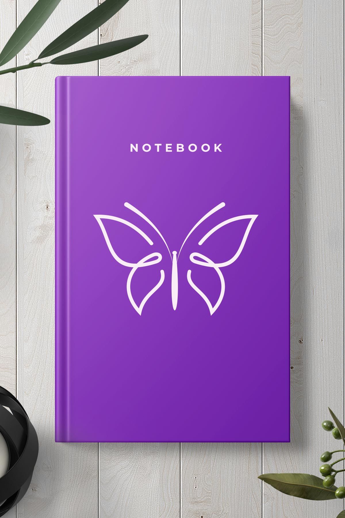 eJOYA Kelebek Tasarımlı Defter 112539