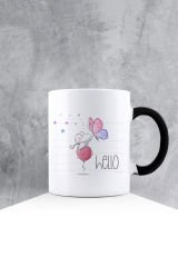 eJOYA Özel Tasarım Siyah Kulplu Kupa Bardak 87589