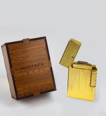 eJOYA Kişiye Özel Ahşap Kutusunda Metal Çakmak 82291