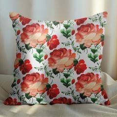 eJOYA Gül Tasarımlı 2'li Yastık İçi Ve Kırlent Kılıfı 45cm 113579