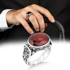 eJOYA Zirkon Taşlı Gümüş Erkek Yüzük 114286